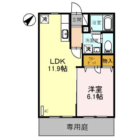 パル春日 B棟の間取り
