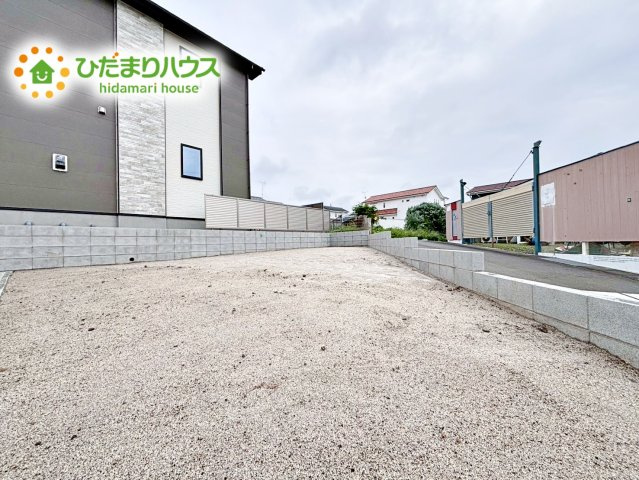 【庭】 | ひたちなか市市毛4期　新築戸建　1号棟 | ウッドデッキを置いてお子様と遊びながら、BBQしたりなんて夢が現実に！！(⌒∇⌒)