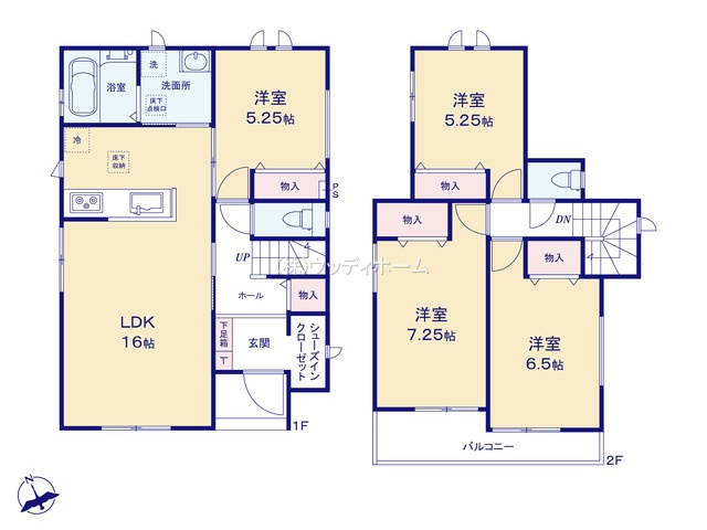春日部市粕壁東4丁目　新築一戸建て　E号棟
