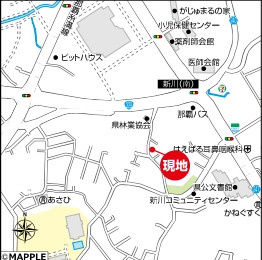 南風原町新川（全3棟）C号棟の地図|地図♪