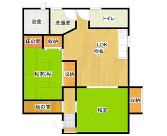【間取り】 | 仲谷地　後藤貸家