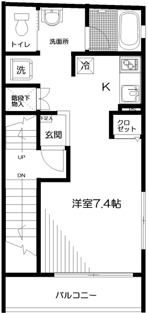 TMG市谷の間取り|間取りです。