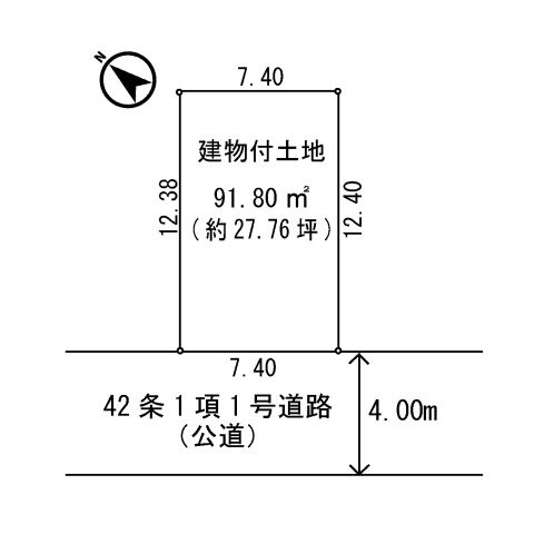 東三国2丁目建物付き土地の土地図|◆【onehome専任物件】売主様→当社→お客様の関係でご内覧～商談までスムーズです!!
