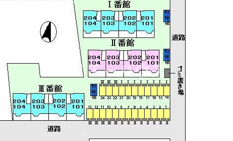 ルメール藤原Ⅱ番館の駐車場|駐車場