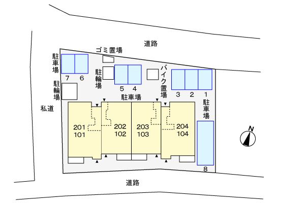 レフィナード２の地図