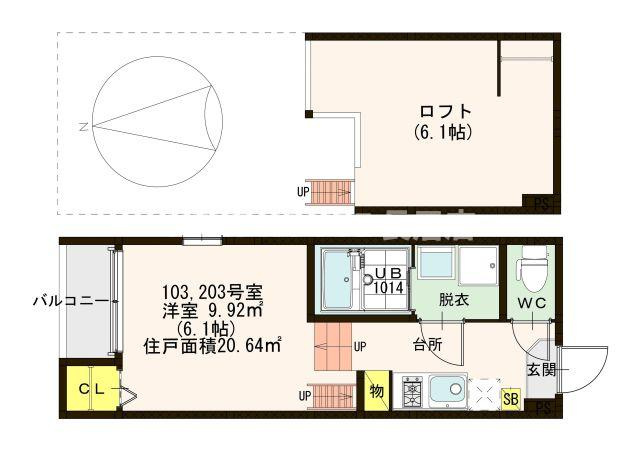 la clarte の間取り
