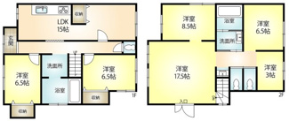 【間取り】 | 中古戸建　神戸市垂水区塩屋町３丁目 | 間取り図と異なる場合がありますので現況優先になります。