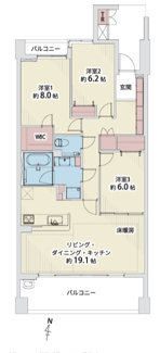 | 【グランドメゾン日和町】仲介手数料無料！東山小学校・東星中学校