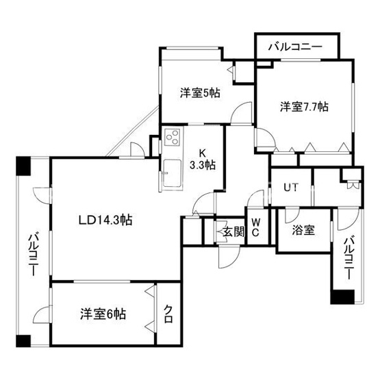 【間取り】 | ラピス円山外苑