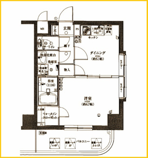 【間取り】 | グリフォーネ横浜・伊勢町弐番館