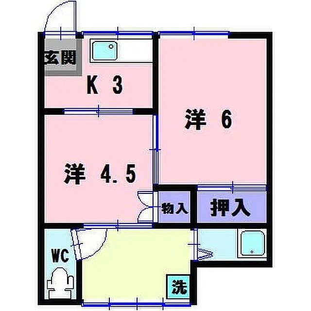 あさか荘の間取り|※図面と現況に相違がある場合は、現況を優先します。