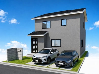 【外観】 | 龍安寺五反田町　建築条件無し売土地 | 建物参考プランズ図