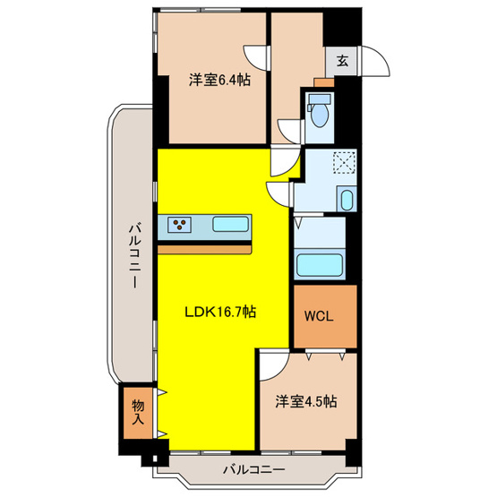 【間取り】 | NARABU6番館