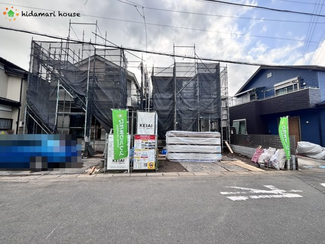 上尾市泉台8期　新築戸建　GRACE01の前面道路含む現地写真|1号棟
7/3　撮影
