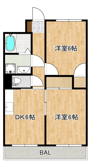 クローネ川口の間取り|使いやすい間取りです☆