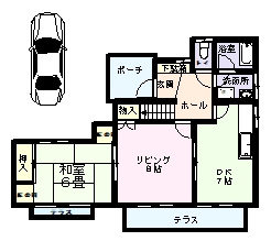 あしび野住宅の間取り|1F間取り図