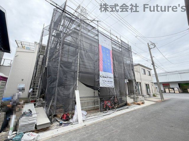 三郷市戸ケ崎1丁目　新築戸建　全1棟の外観|戸ケ崎小学校徒歩6分・前川中学校まで徒歩9分でお子様の通学も安心