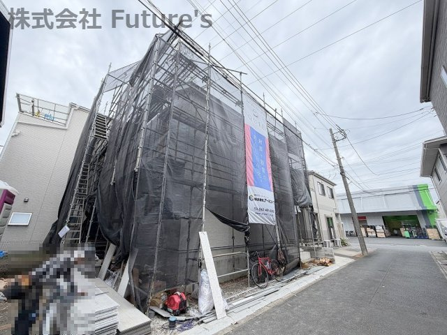 三郷市戸ケ崎1丁目　新築戸建　全1棟の外観|現地の写真になります。