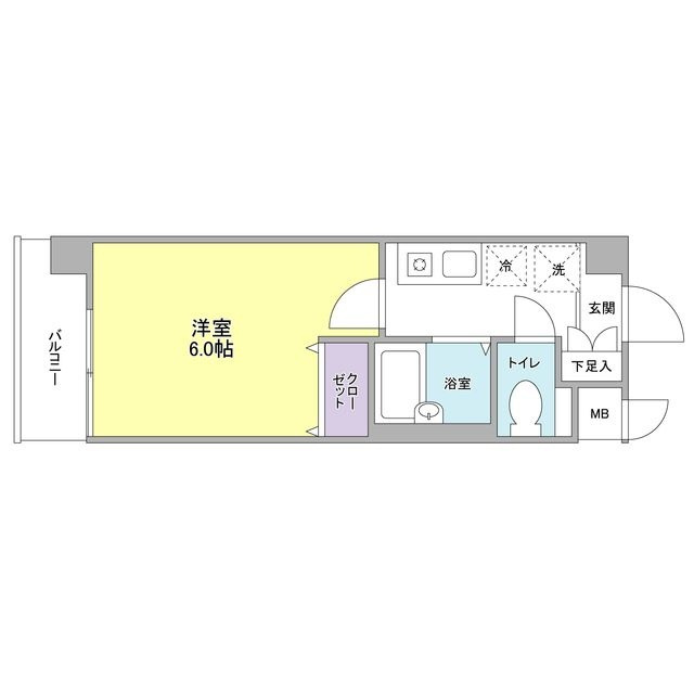タケオクリスタル等々力の間取り|間取りです。