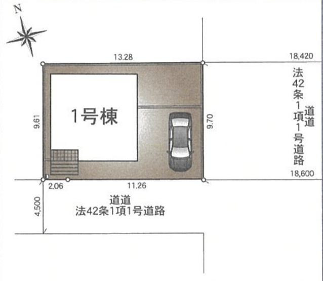 【区画図】 | 幸手市東第23　新築戸建　全1棟　1号棟