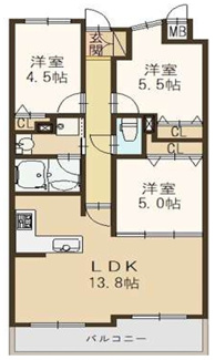 【間取り】 | モンテベルデ豊中