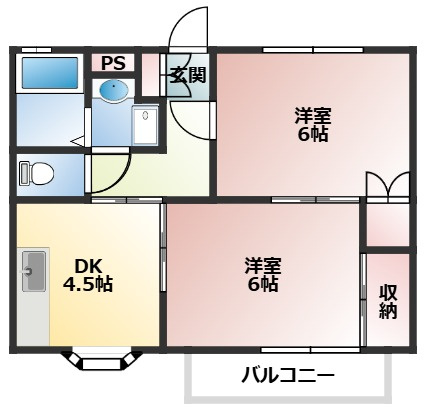 アバンサールプリモBの間取り