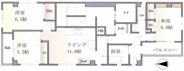 花善ビルの間取り