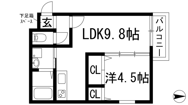 【間取り】 | フジパレス甲東園2
