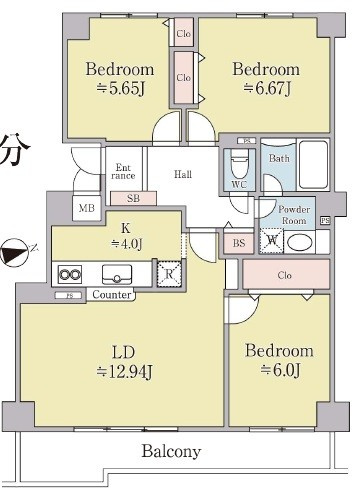 ロイヤルシャトー北40条の間取り