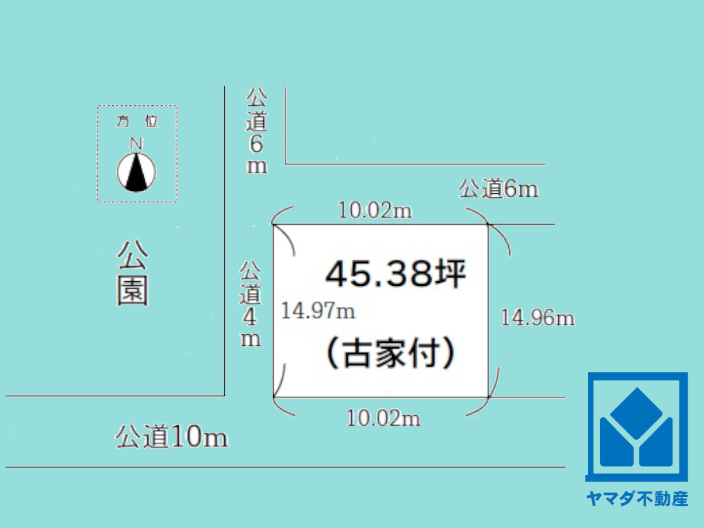 伏見区久我東町　の土地図
