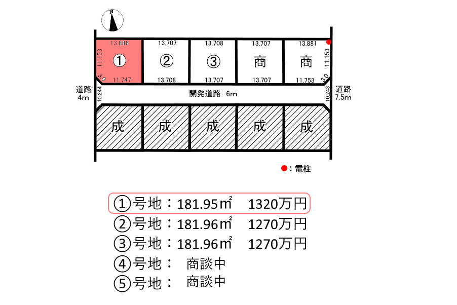 分譲地　須賀3丁目　1号地の外観