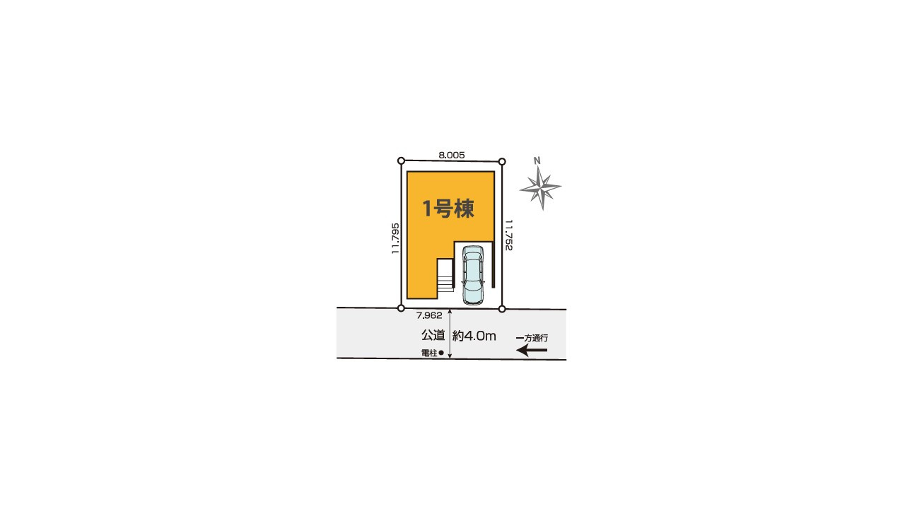 KEIAI GRACE　昭島市福島町３期　１号棟の区画図