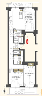  | 【虹ヶ丘マンション本館】仲介手数料無料！西山小学校・神丘中学校
