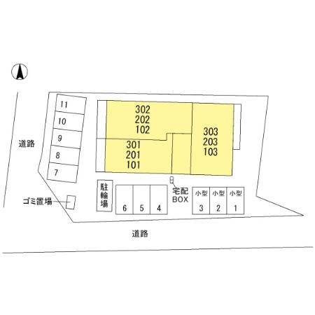 アウェーナス朝美の区画図