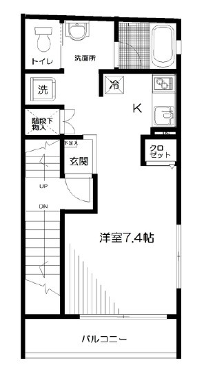 TMG市谷の間取り|間取りです。