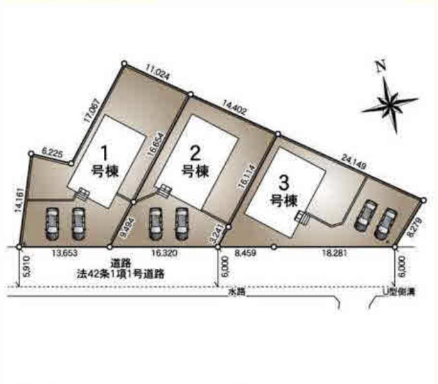 【区画図】 | 杉戸町遠野第3　新築戸建　全3棟　2号棟