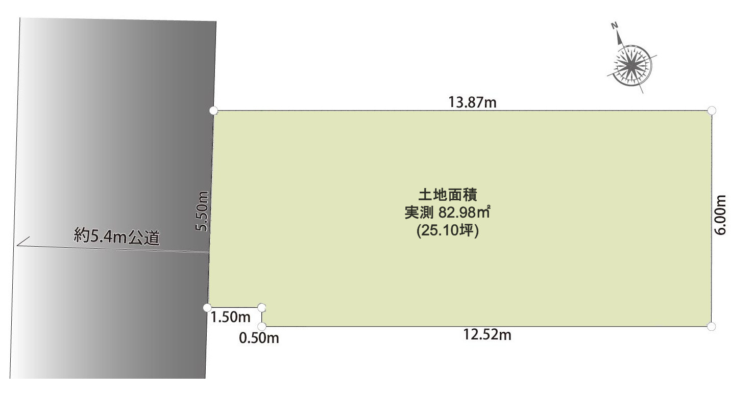 練馬区関町南1丁目　吹抜け×高窓　快適家族空間　デザイン邸宅の区画図