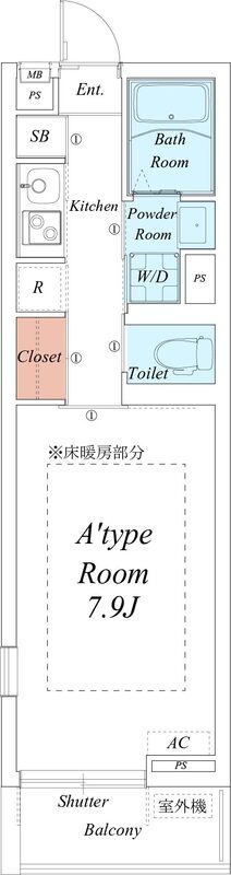 リブリ・みぺぽの間取り