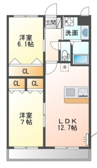 特典：仲介手数料が半額です!!の間取り