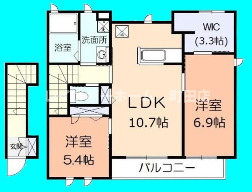 カーサ　それいゆＢ棟※初期費用分割後払いサービス利用可能物件の間取り