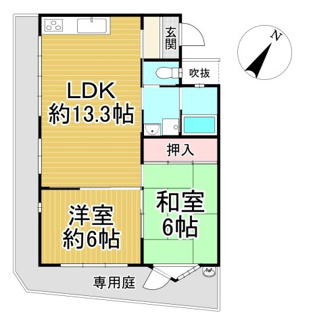【間取り】 | コパン花屋敷　4階