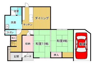 【間取り】 | 鳥取市岩倉中古戸建て