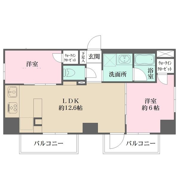 プライムアーバン西日暮里フロントの間取り|間取りです。