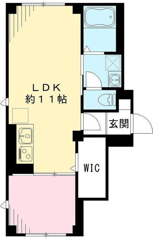 Ｒ　ｓｈｉｒｏｋａｎｅ　アールシロカネの間取り|間取りです。