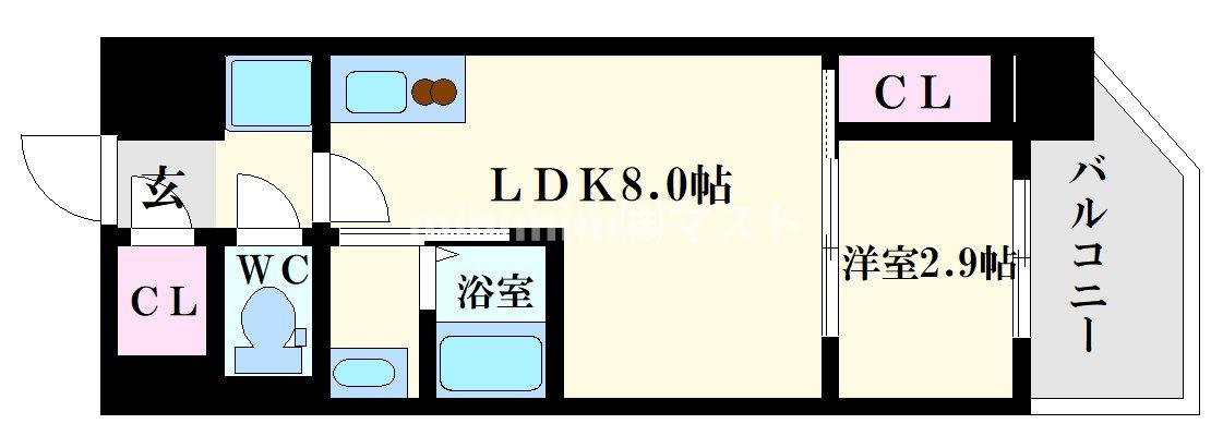 プライムアーバン南森町の間取り