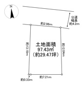 川西市久代5丁目1の35　建築条件付き土地の画像