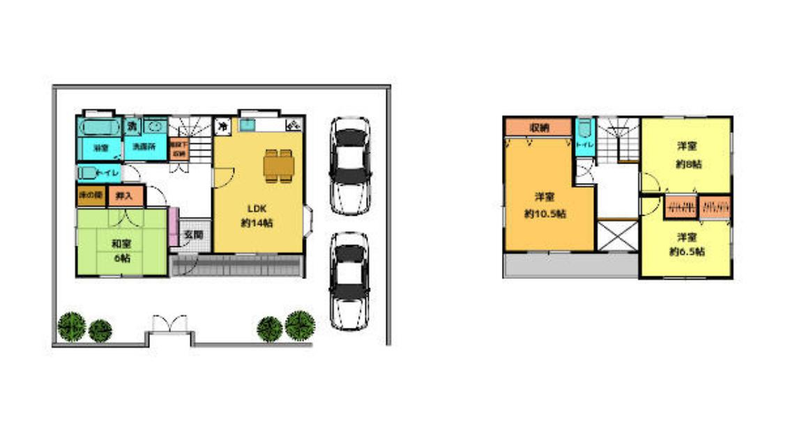 取手市米田　中古戸建の間取り