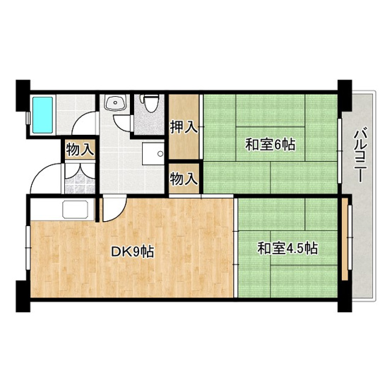 【間取り】 | 佐野湊団地１号棟