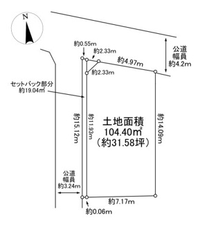 【土地図】 | 川西市久代5丁目1の35　建築条件付き土地