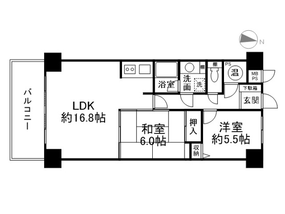【間取り】 | ライオンズヒルズ熱川第2